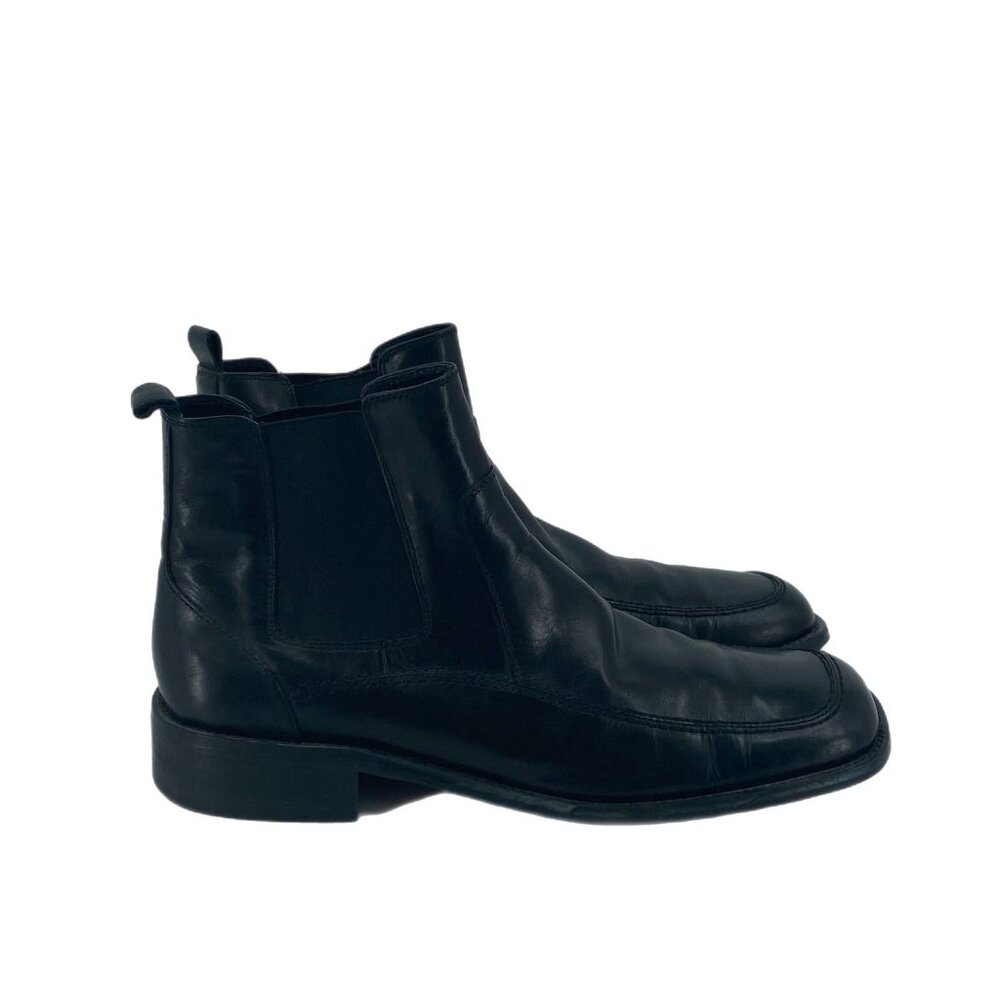 Royce Leather Black Ankle Boots | Size 12 Men's Classic